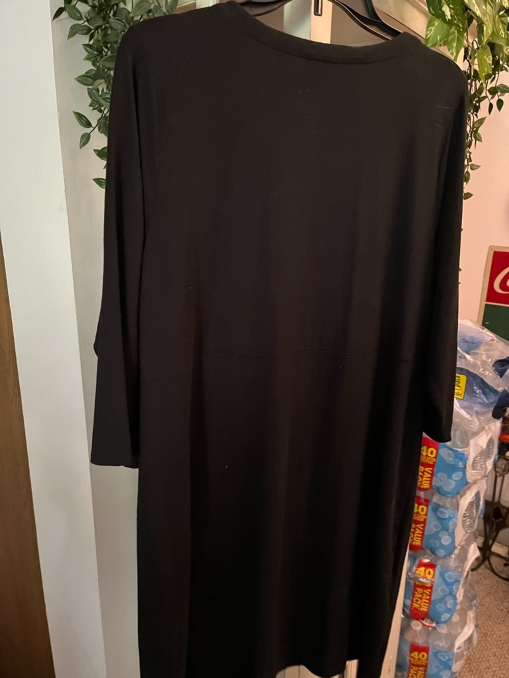 Jjill Classic Black Long Sleeve Shift Dress